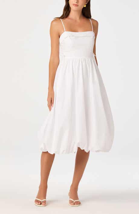 Dahlia Bubble Hem Cotton Sundress
