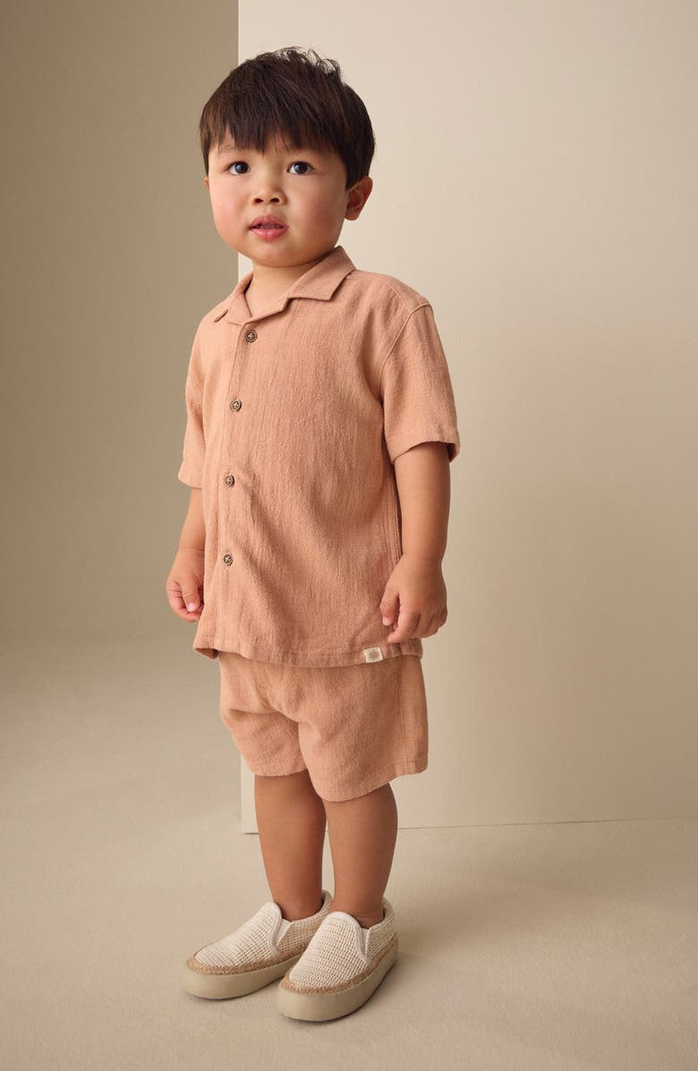 NEXT Kids' Camp Shirt & Shorts Set, Alternate, color, Orange