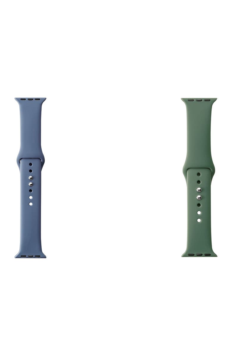 The Posh Tech Assorted 2-Pack Silicone Apple Watch<sup>®</sup> Watchbands, Alternate, color, 
