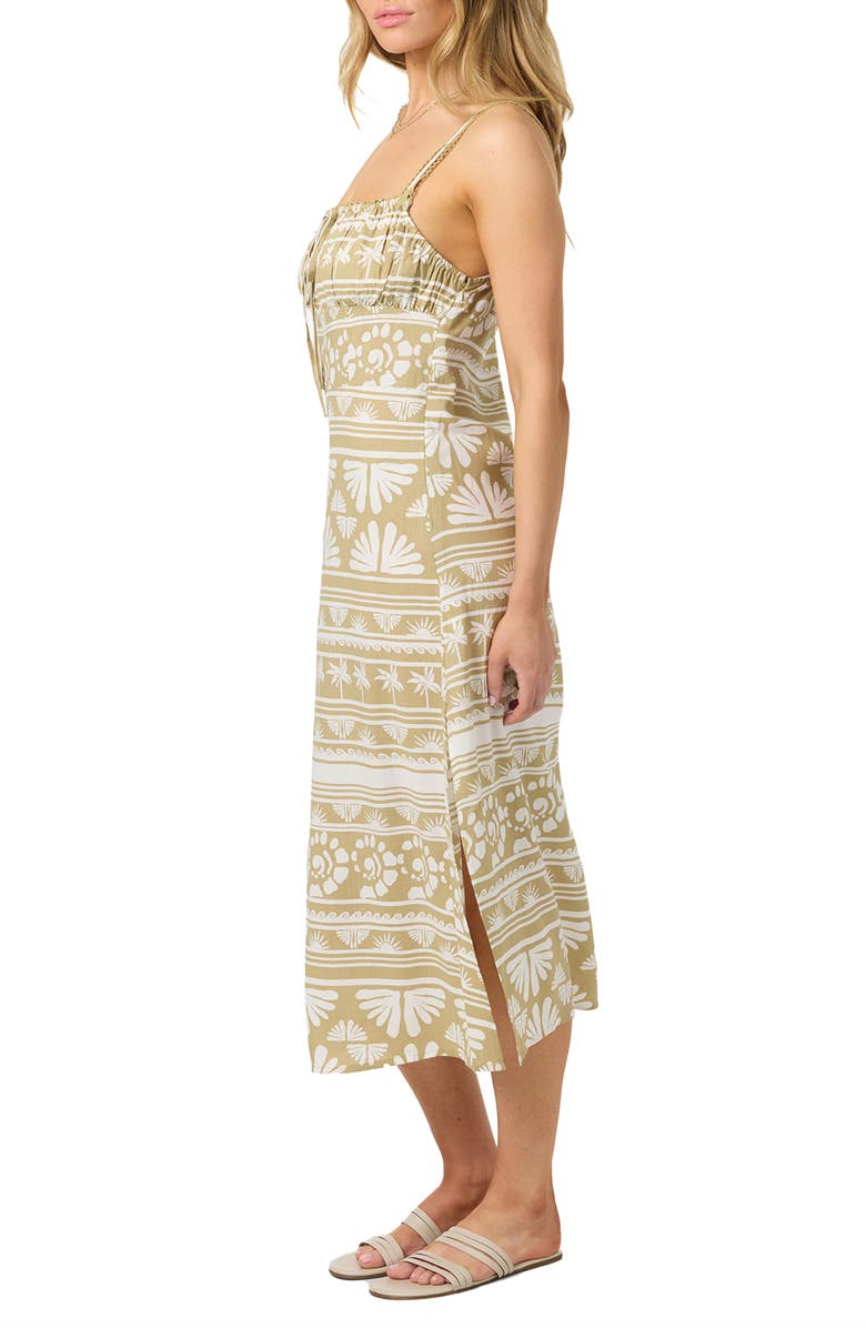 O'Neill Wiley Printed Midi Sundress, Alternate, color, Twill