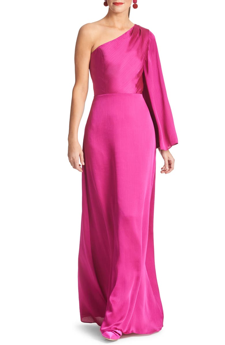 Sachin & Babi Keely Crinkle Georgette Gown, Main, color,