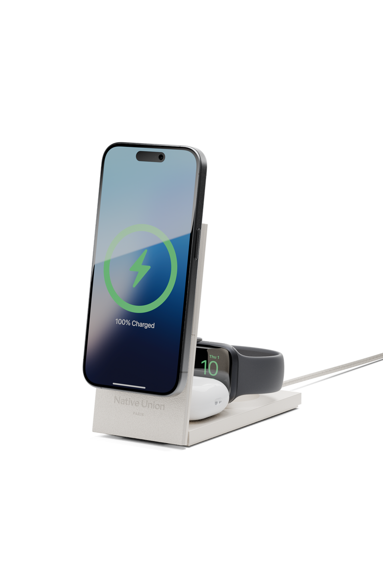 Native Union Rise 3in1 MagneticCharger, Main, color, Sandstone