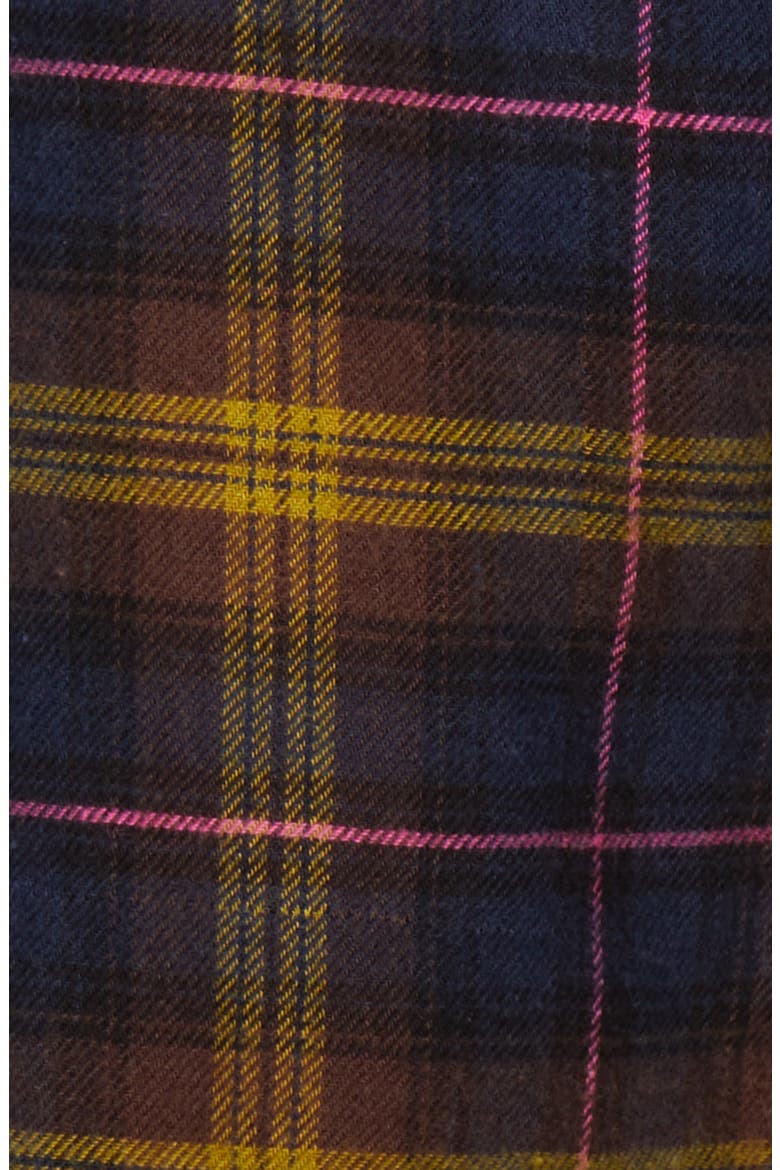 Lauren Plaid Button-Up Shirt, Alternate, color, NAVY HAZELNUT PINK