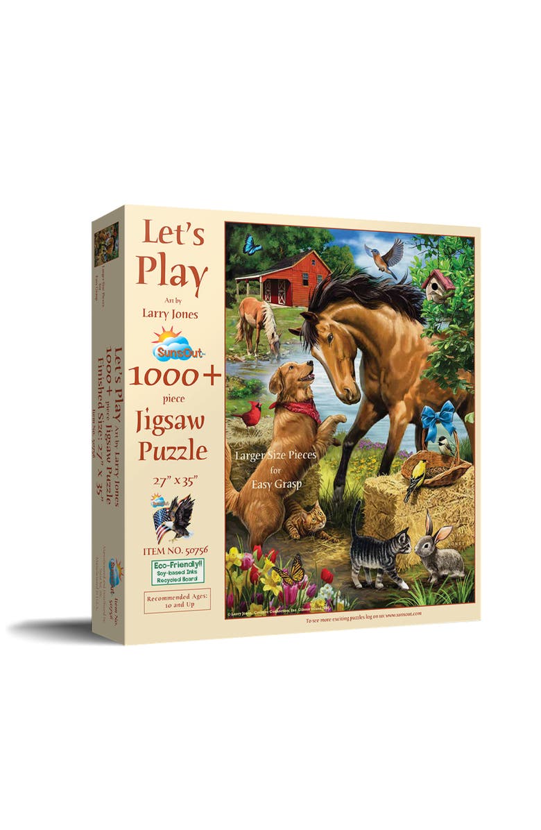 Sunsout Let's Play 1000 piece Jigsaw Puzzle for Adults Large Pieces, Main, color, Multicolor