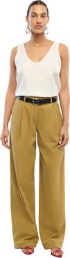 Another Tomorrow Relaxed Wide Leg Pant