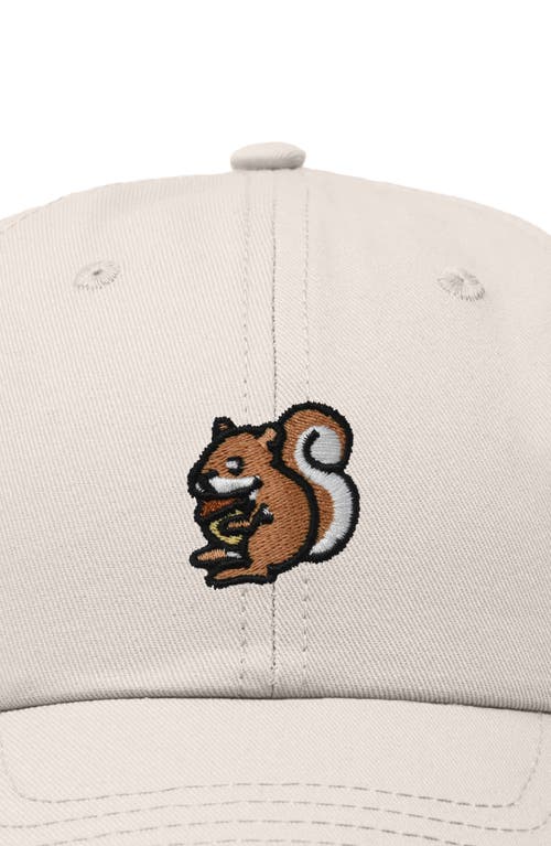 Dalix Squirrel Embroidered Outdoor Cap In Beige