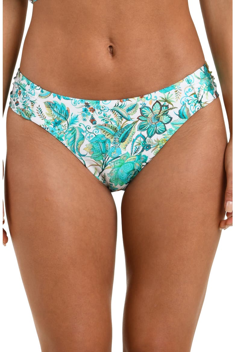 Free Spirit Shirred Hipster Bikini Bottoms, Main, color, MULTI