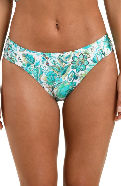 Free Spirit Shirred Hipster Bikini Bottoms