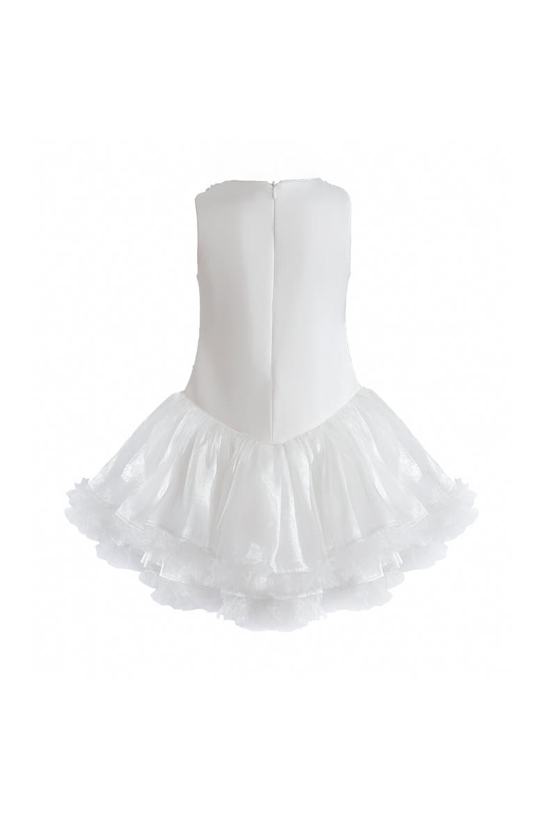 Ameliora Ruffle Skirt Set, Alternate, color, White