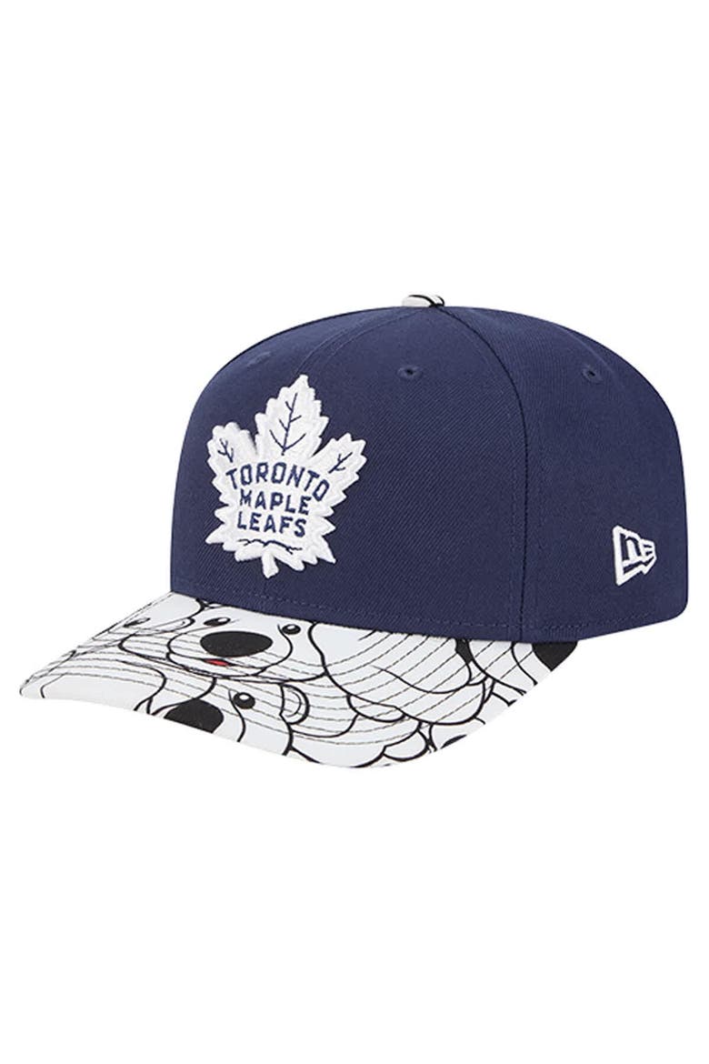 Men's New Era Blue Toronto Maple Leafs Mascot Visor 9SEVENTY Adjustable Hat, Alternate, color, Blue