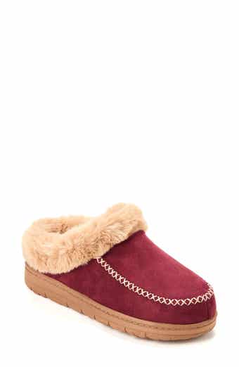 Microsuede Moc Toe Clog Slipper