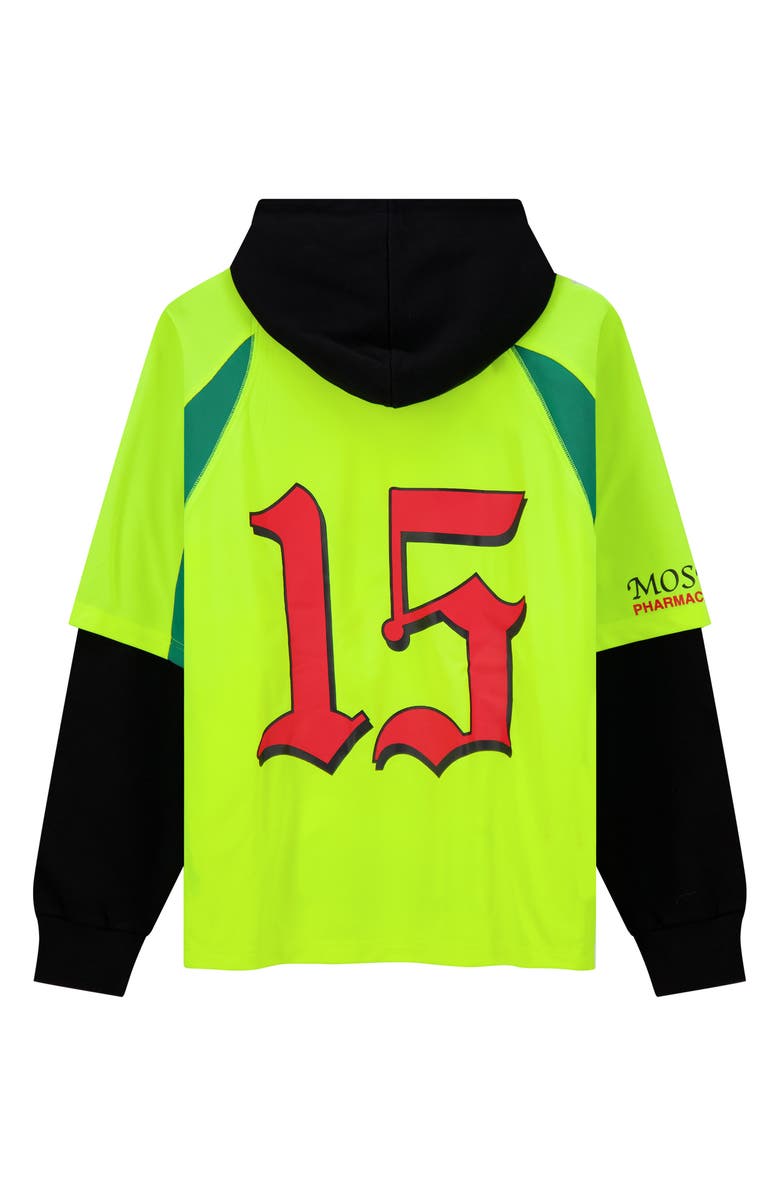 Rolling Loud Victory Jersey Layered Hoodie, Alternate, color, Volt