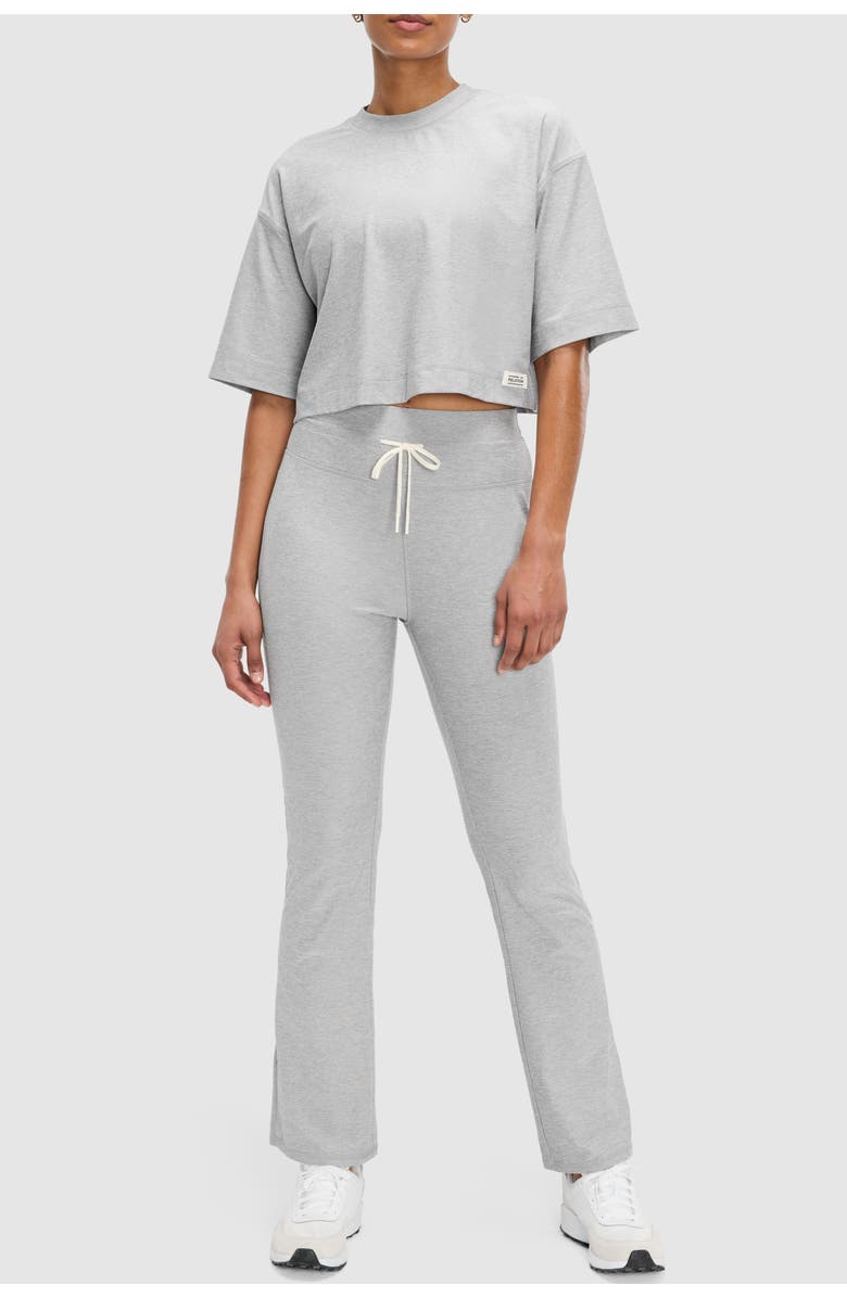 Peloton Dreamblend High Rise Flared Legging, Alternate, color, Light Heather Grey