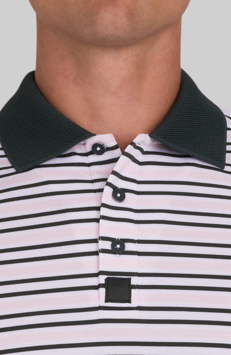 Bad Birdie Ridge Performance Polo, Alternate, color, Stripe Right - Frosty Forest
