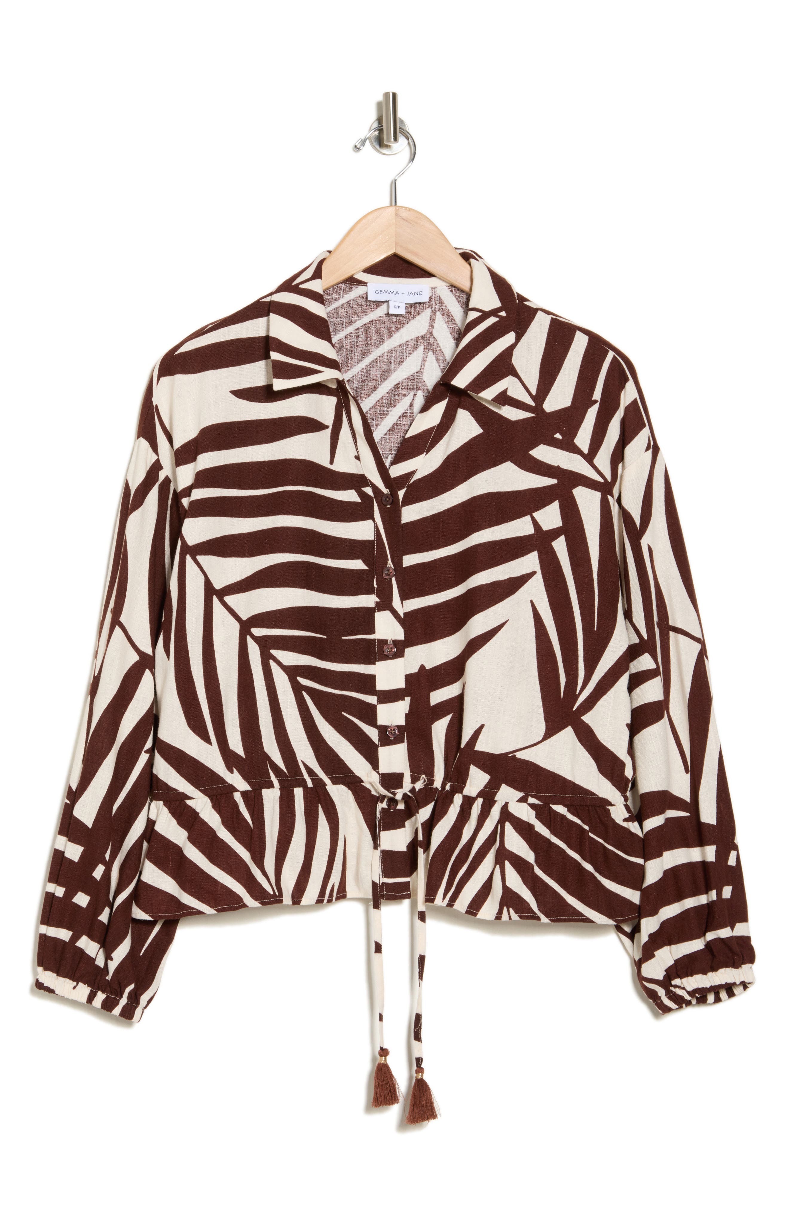 Tassel Tie Front Shirt