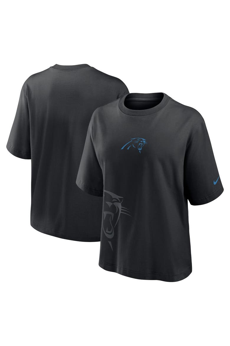 Women's Nike Black Carolina Panthers Boxy T-Shirt, Main, color, Black