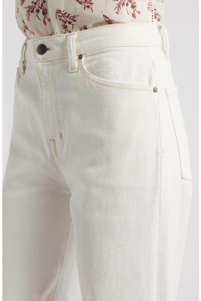High Waist Wide Leg Jeans, Alternate, color, ECRU