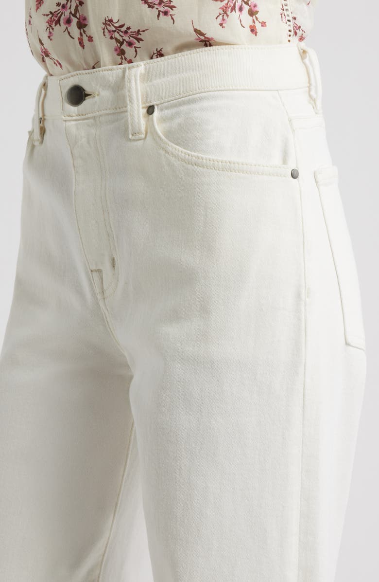 Treasure & Bond High Waist Wide Leg Jeans, Alternate, color, Ecru