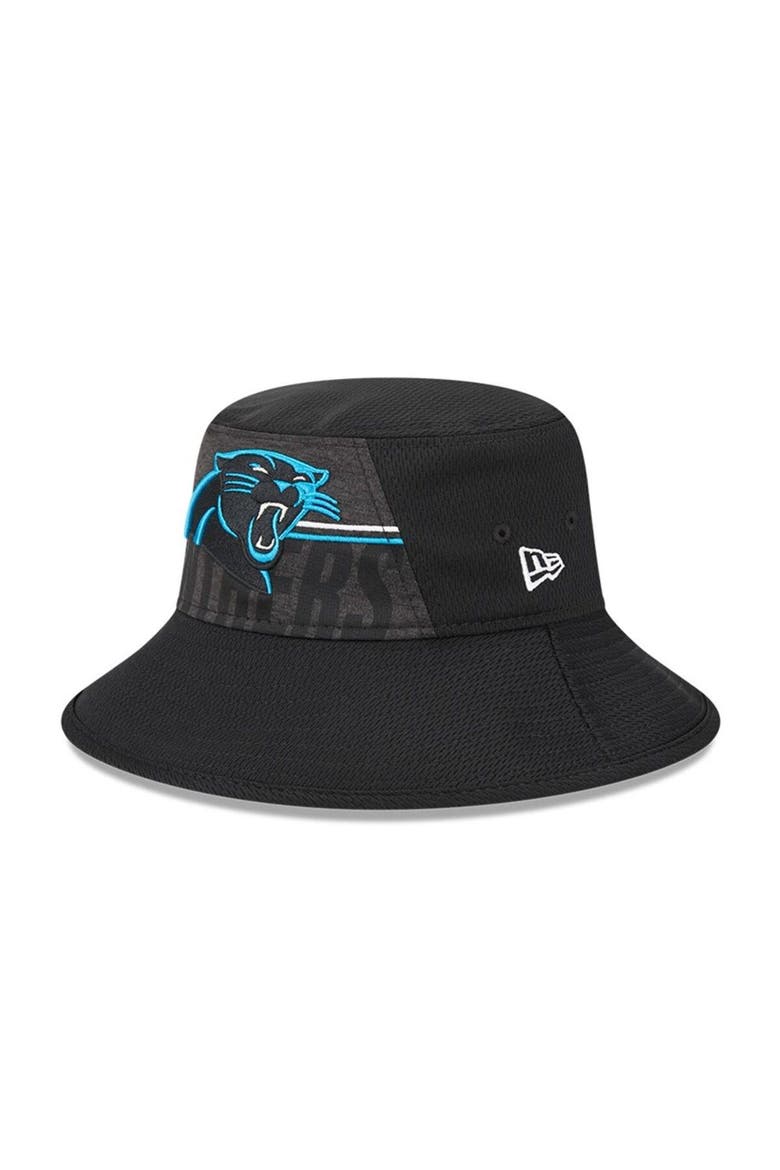 Men's New Era  Black Carolina Panthers 2023 NFL Training Camp Stretch Bucket Hat, Main, color, Black