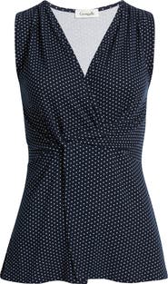 Loveappella Twist Front Sleeveless Top