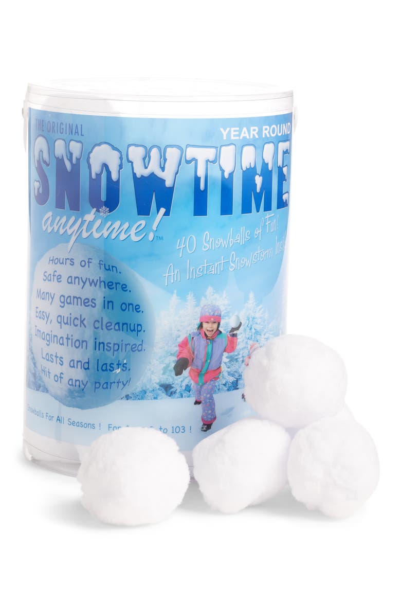 Snowtime Anytime 40-Pack Snowballs, Main, color, WHITE