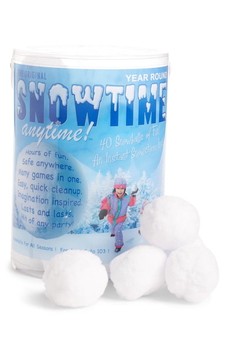 Indoor Snowball Fight Snowtime Anytime 40-Pack Snowballs, Main, color, 