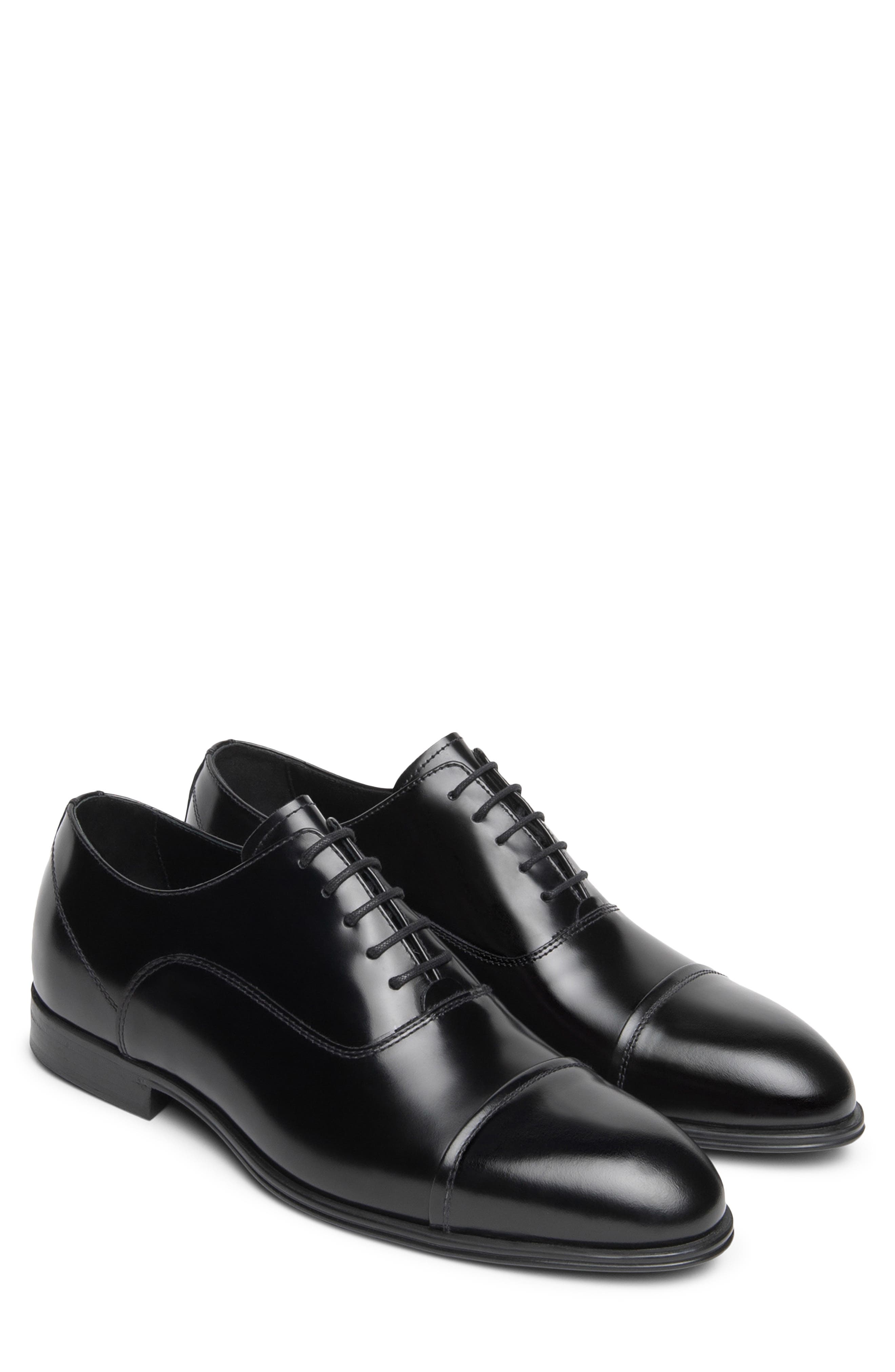 Cap Toe Oxford, Main, color, BLACK