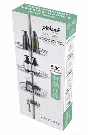 J AND V TEXTILES Rustproof Corner Shower Caddy