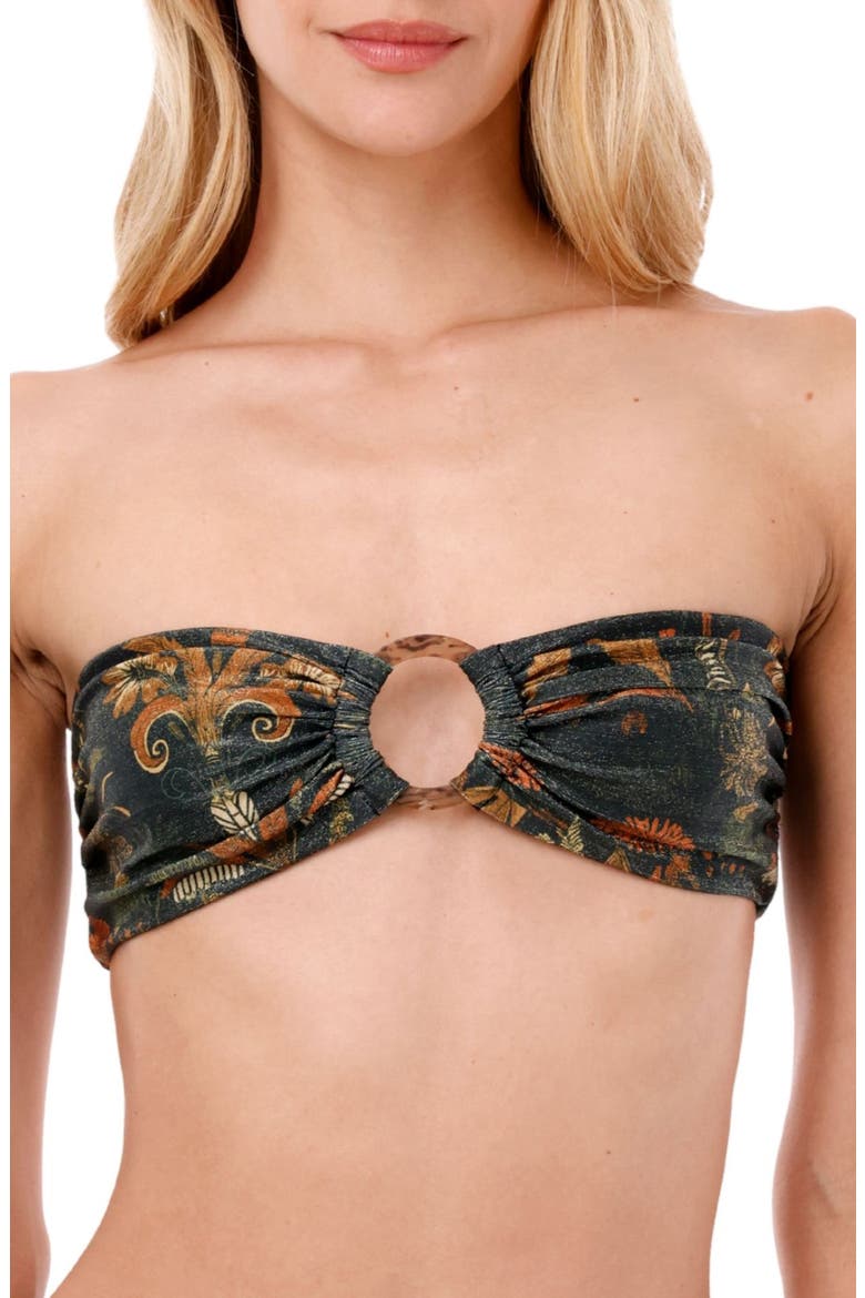 Jade Oasis Cast Bandeau Bikini Top, Main, color, JADE OASIS