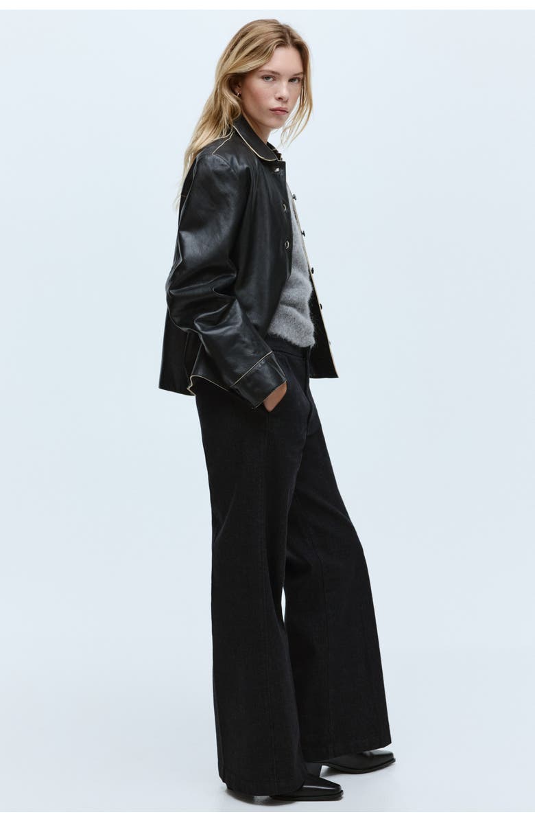 H&M Flared High Jeans, Alternate, color, Black