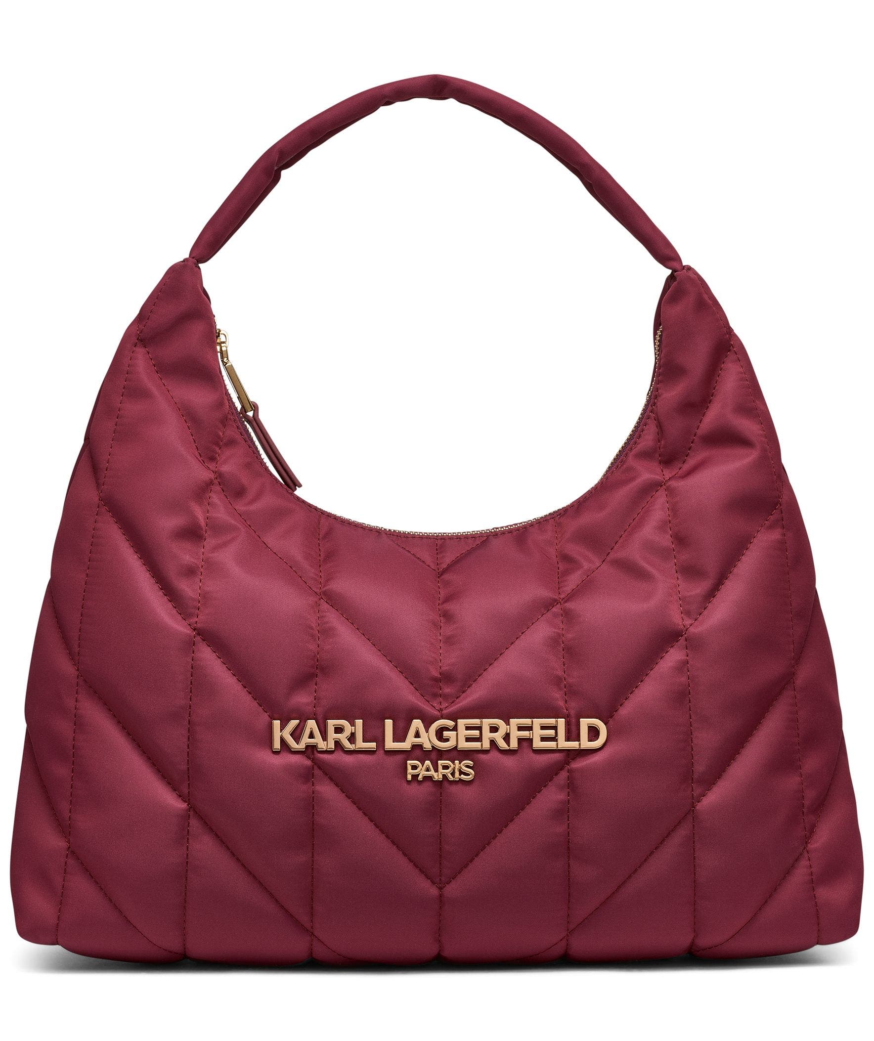 KARL LAGERFELD PARIS Voyage Hobo, Main, color, Wine