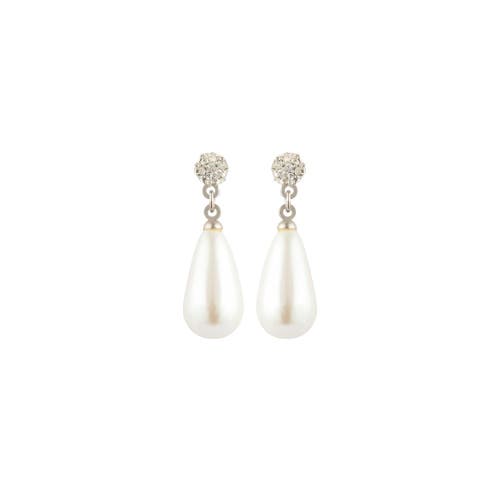Susan Caplan 1990s Vintage Faux Pearl Drop Earrings