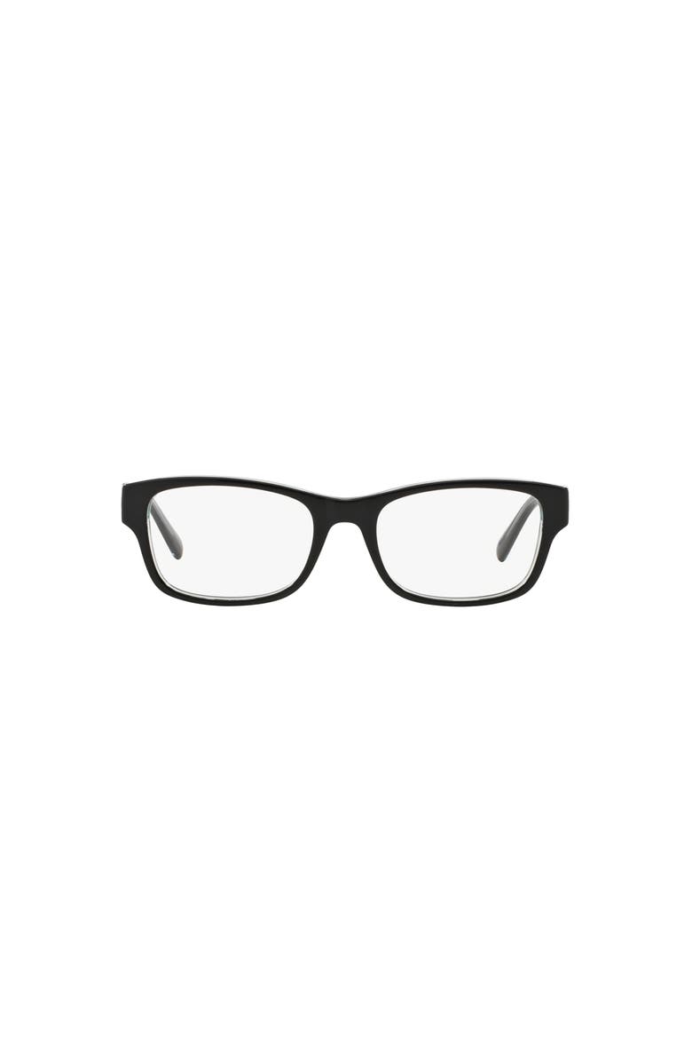 Michael Kors 53mm Square optical glasses, Alternate, color, Black