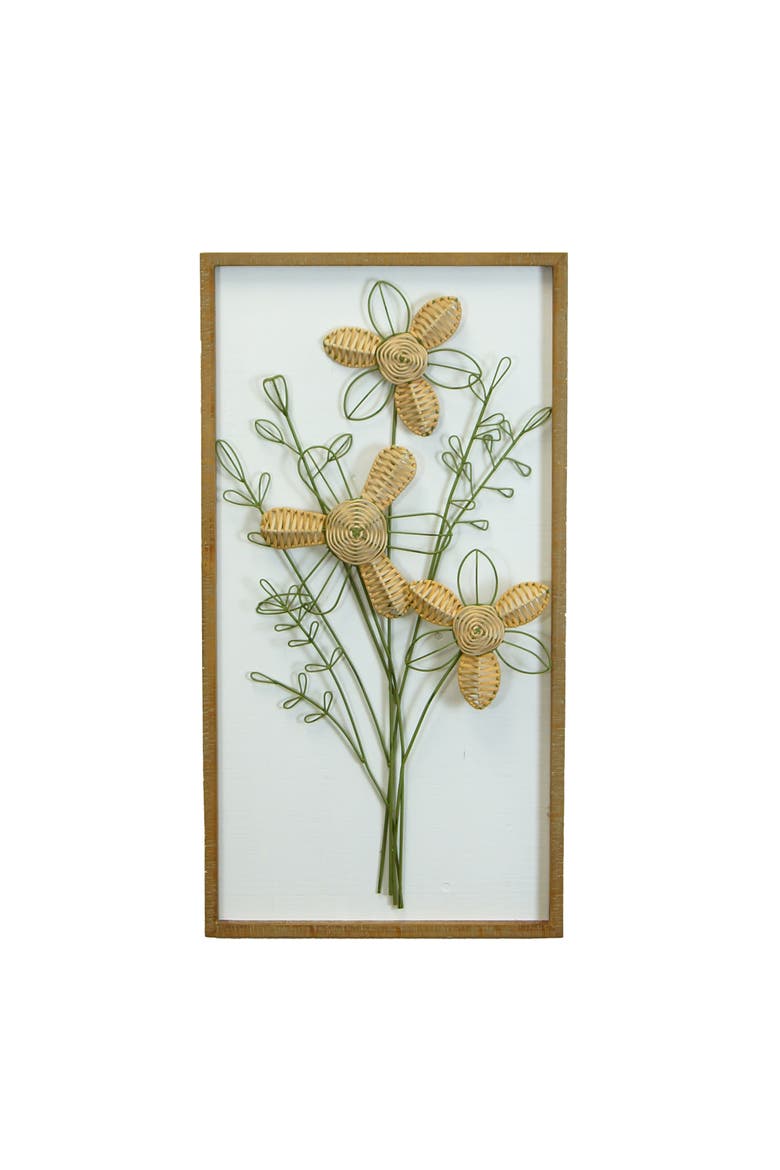 Floral Wall Sign, Main, color, Green
