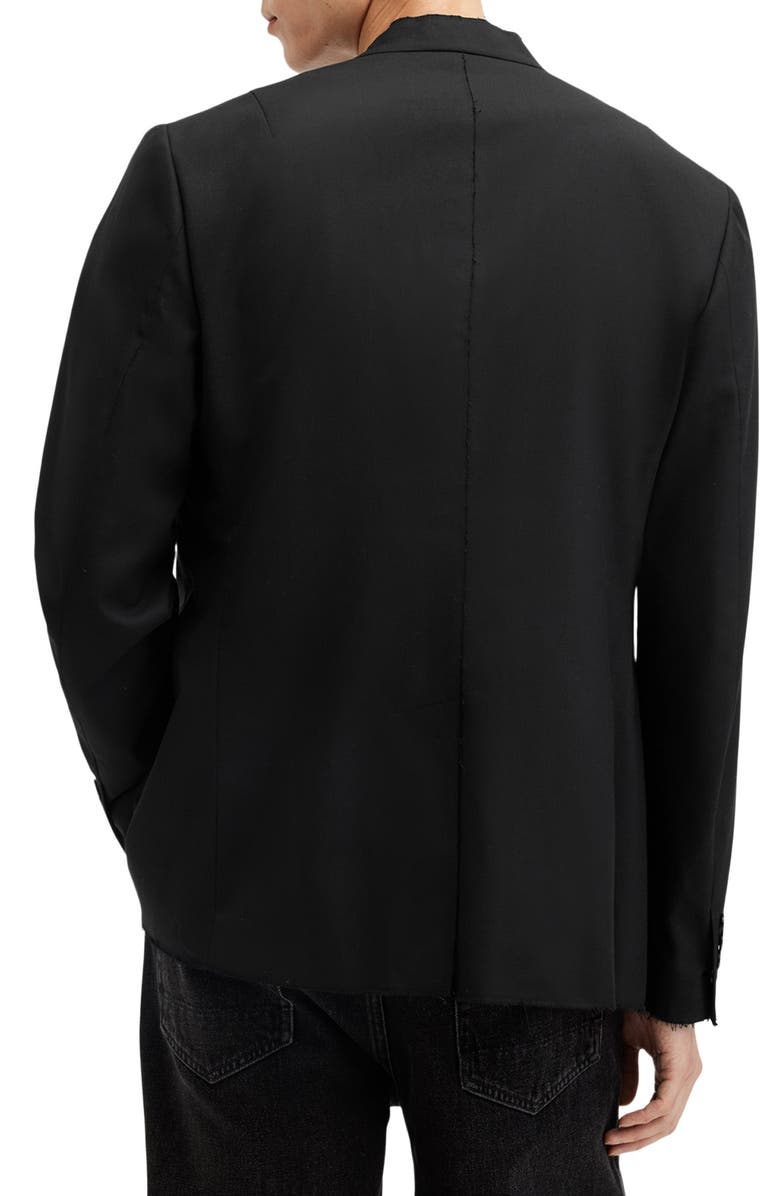 AllSaints Wren Slim Fit Collarless Blazer, Alternate, color,