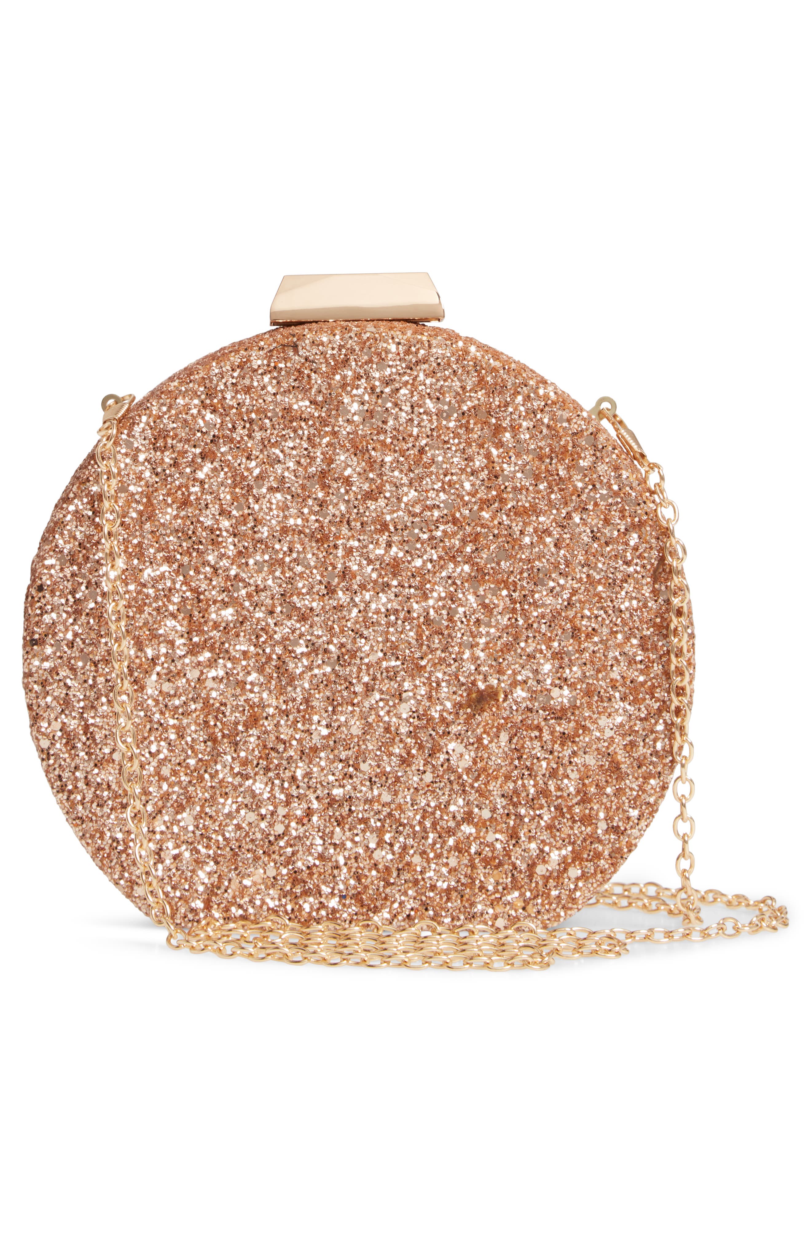 NATASHA Tasha Glitter Clutch, Alternate, color, 