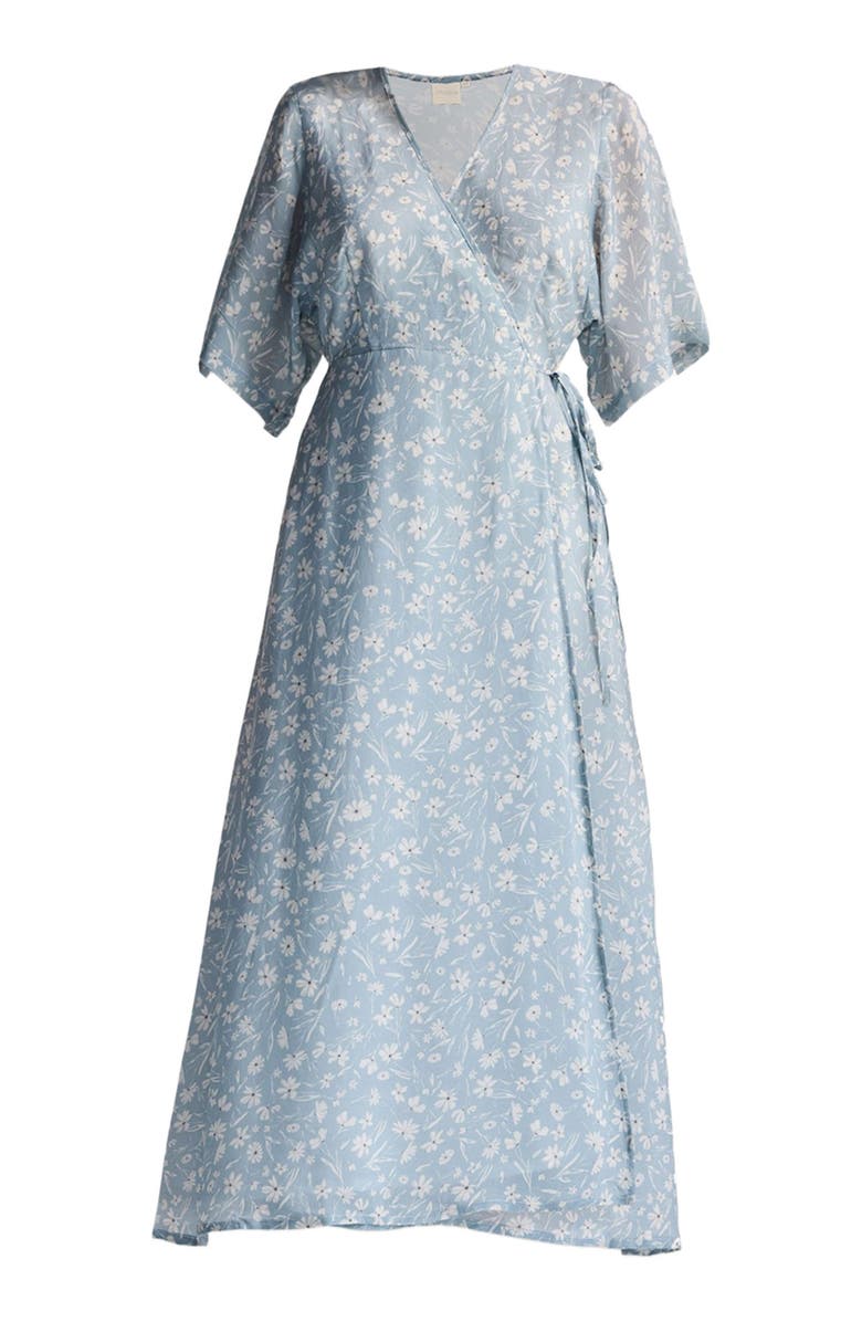 Reistor Maxi Wrap Dress, Alternate, color, Floral Poetry