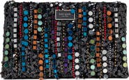 Kate Spade New York nova fringe embellished clutch