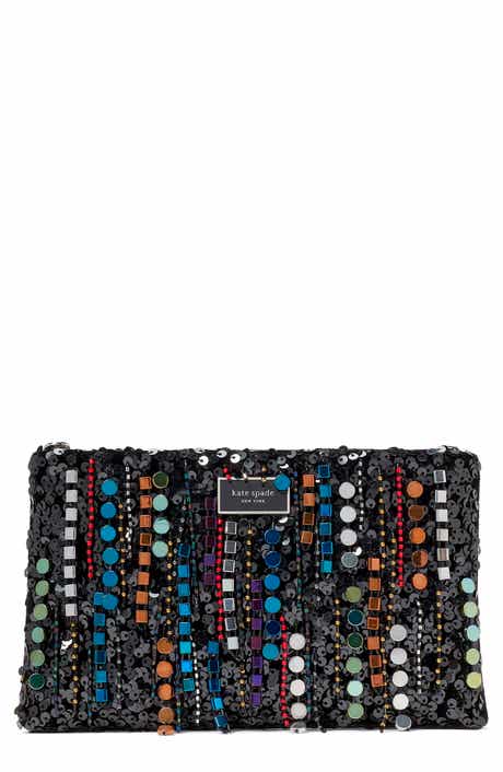 nova fringe embellished clutch