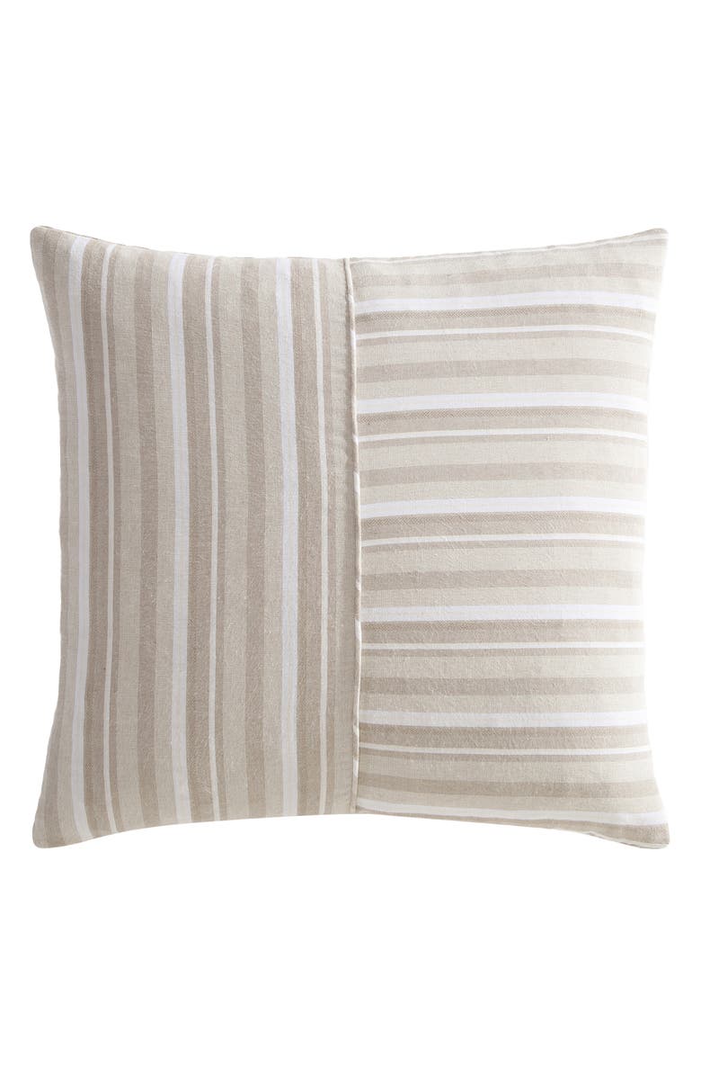 Palm Aire Driftwood Accent Pillow, Main, color, Beige/ White