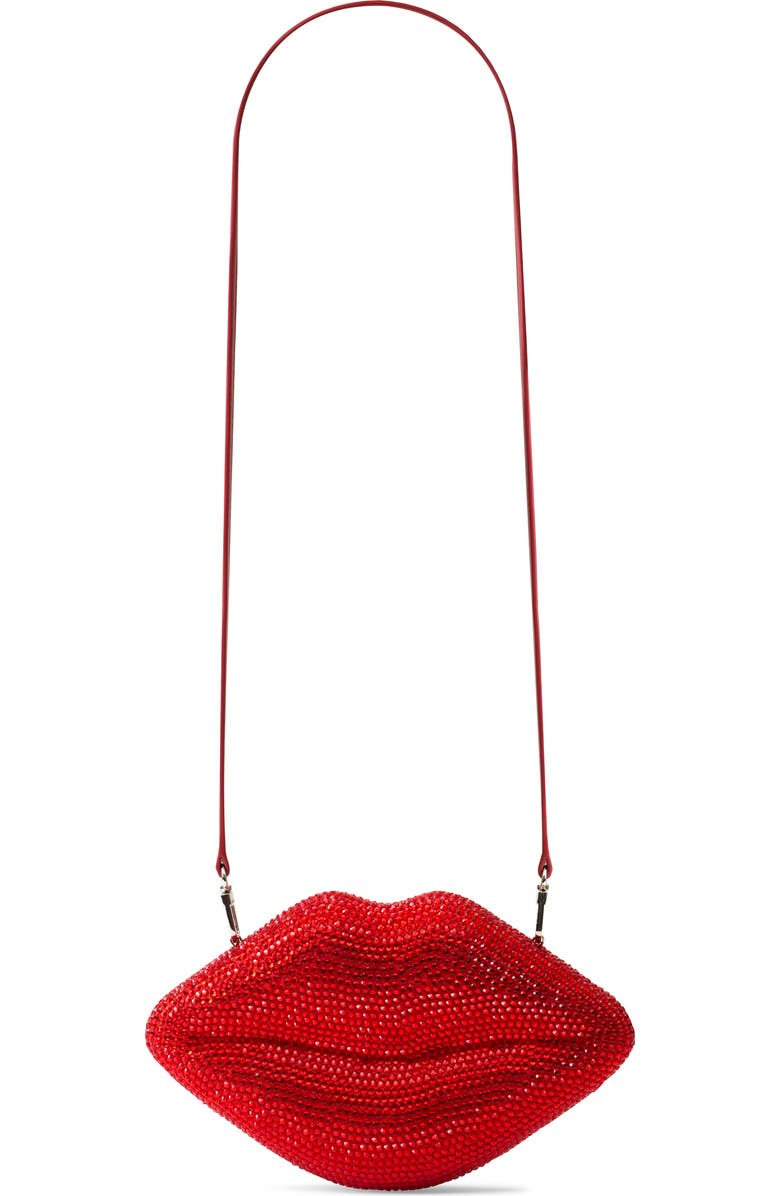 SIMONMILLER Lip Clutch, Alternate, color, Lucky Red