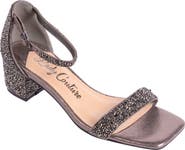 LADY COUTURE Dazzle Crystal Embellished Block Heel Sandal