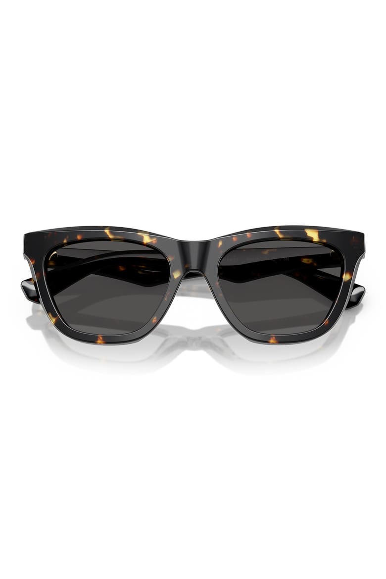 53mm Cat Eye Sunglasses, Alternate, color, BLACK/ MUSTARD