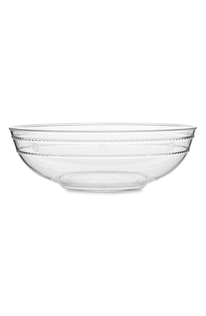 Juliska Isabella Acryllic Serving Bowl, Main, color, Clear