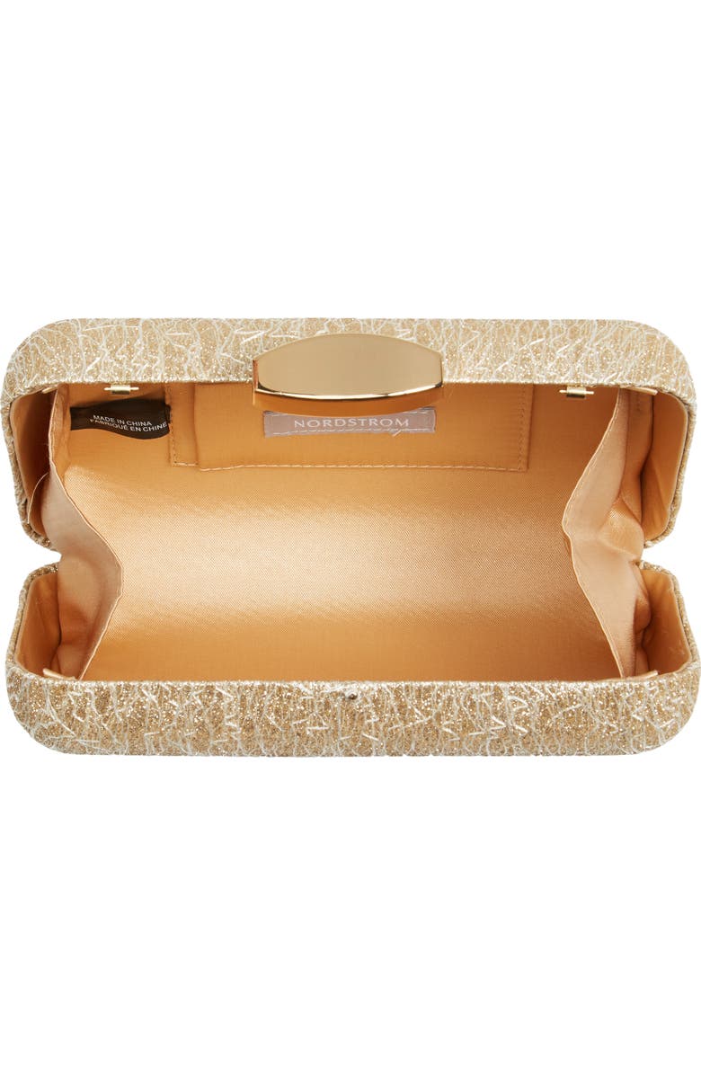 Nordstrom Abstract Lace Minaudière, Alternate, color,