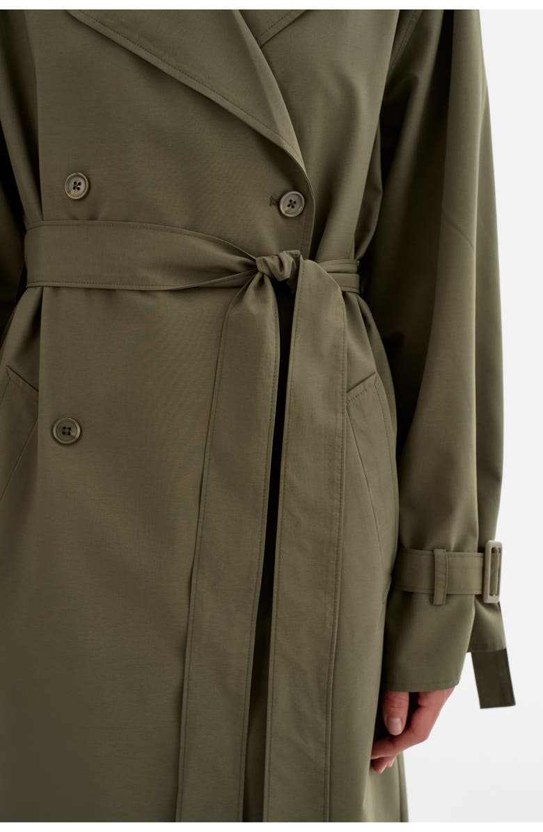 LAMARQUE Colette | Oversized Trench Coat, Alternate, color, Dark Olive