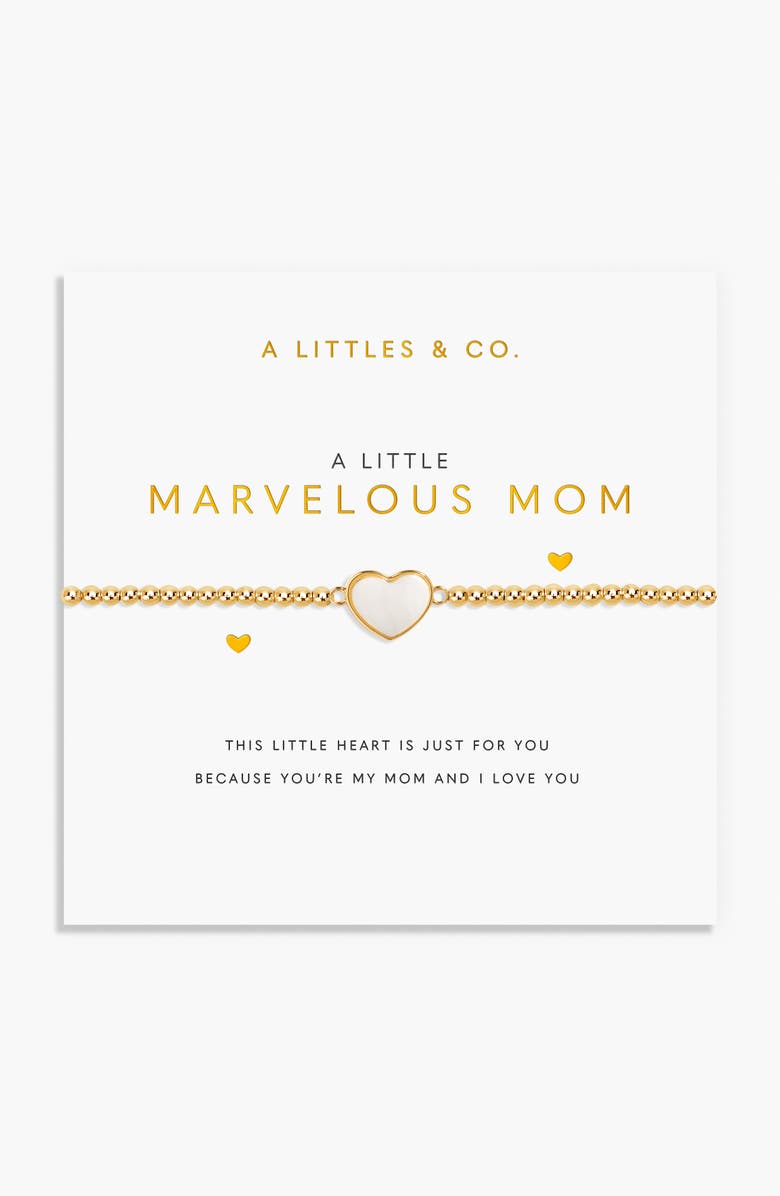 A Littles & Co Gold A Little 'Marvelous Mom' Bracelet, Alternate, color, Metallic Gold