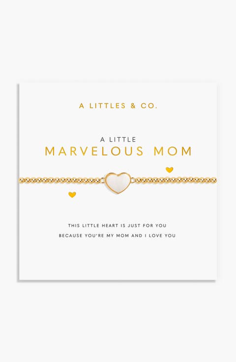 Gold A Little 'Marvelous Mom' Bracelet