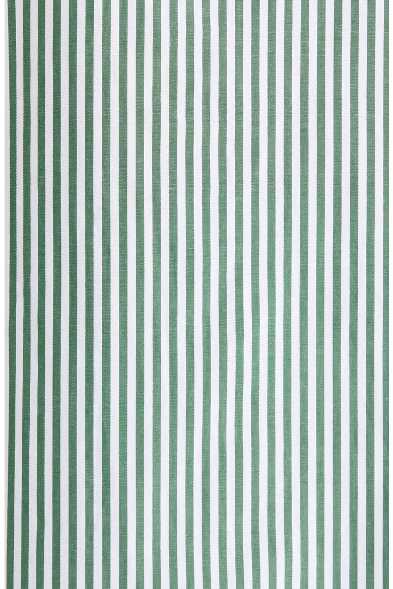 Loungewear Stripe Two-Piece Pajama Set, Alternate, color, GREEN/WHITE