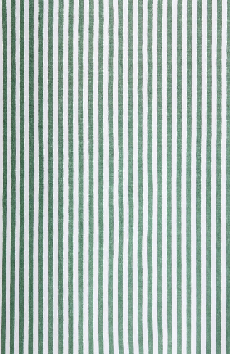 Lacoste Loungewear Stripe Two-Piece Pajama Set, Alternate, color, Green/ White